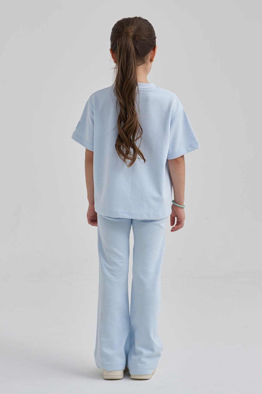 The Flare Tee- Cloud Blue