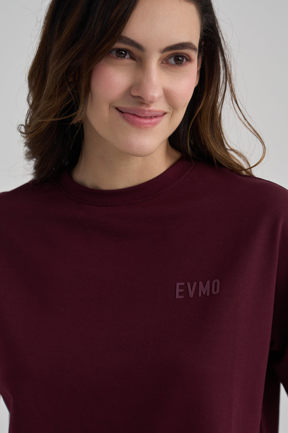 Everyday Comfort Tee- Burgundy