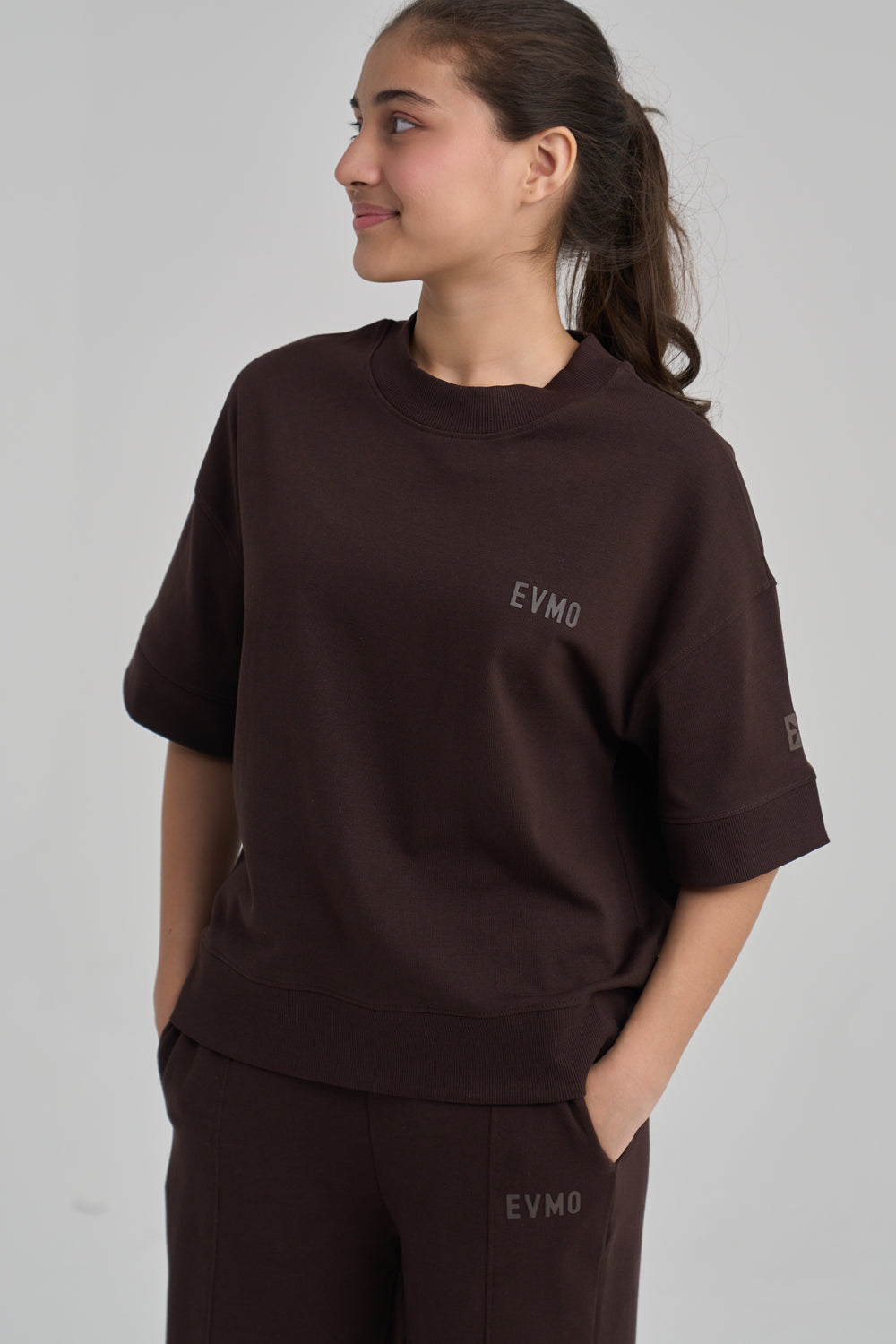 Everyday Comfort Rib Tee - Mocha