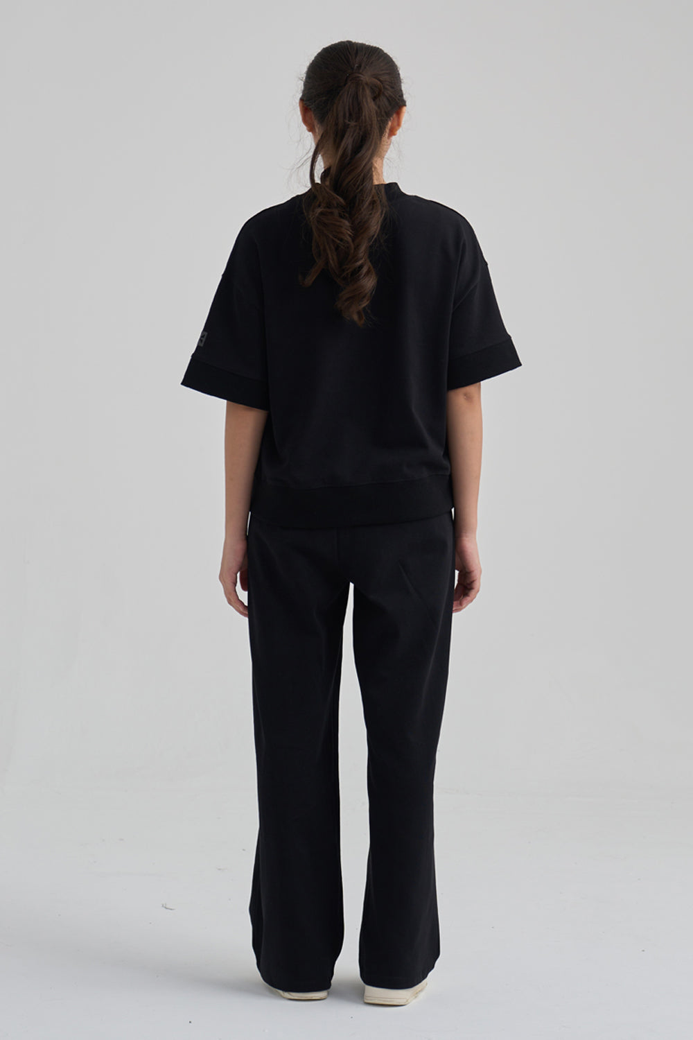 Everyday Comfort Rib Pants- Carbon Black