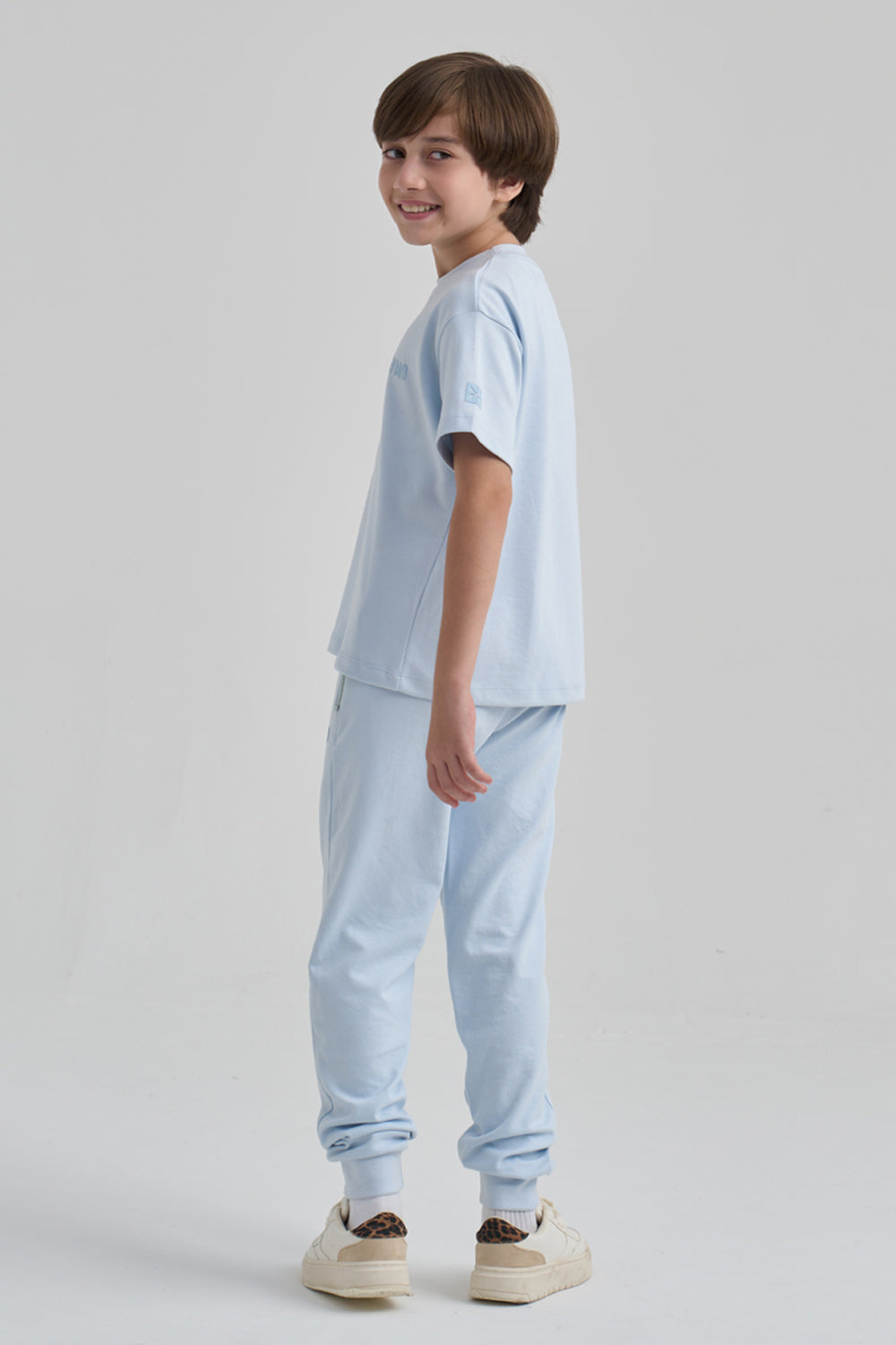 The Ease Tee- Cloud Blue