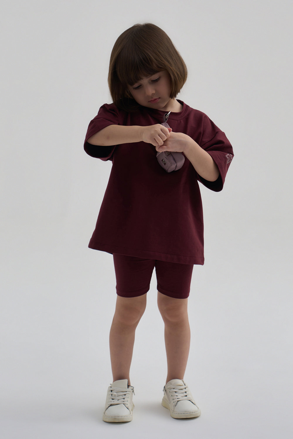 The Active Cycling Set- Burgundy